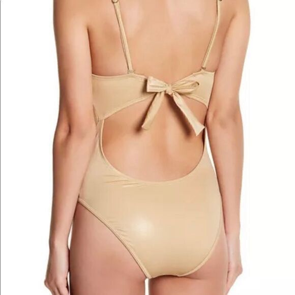 NWT A. Che Reese Maillot swimsuit nude mesh XS - Picture 2 of 8